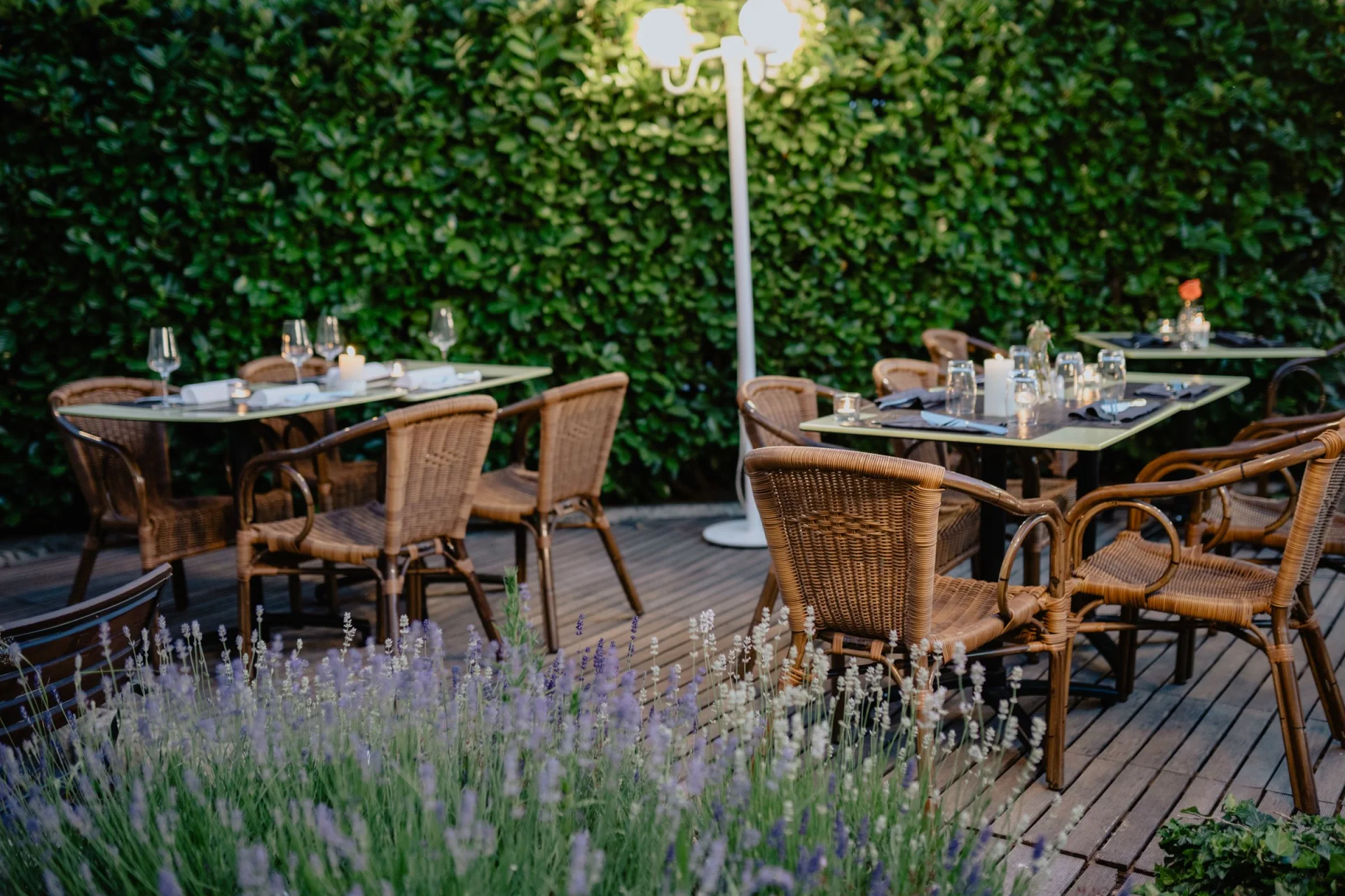 Terrasse le soir